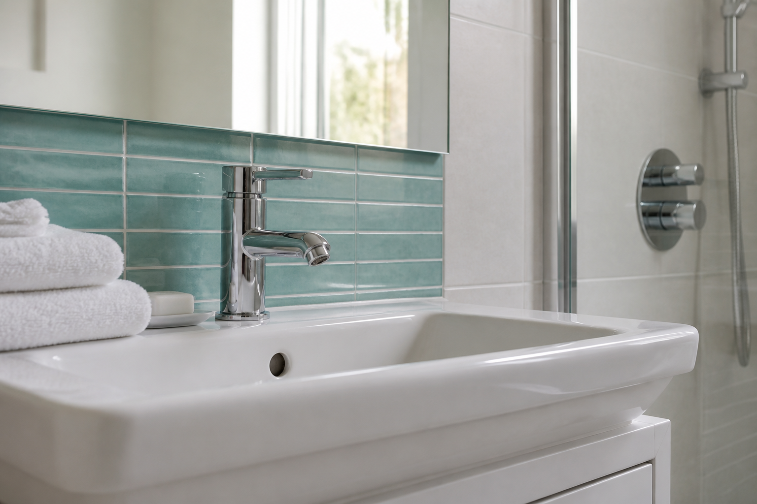 Bathroom cleaned as part of a domestic visit